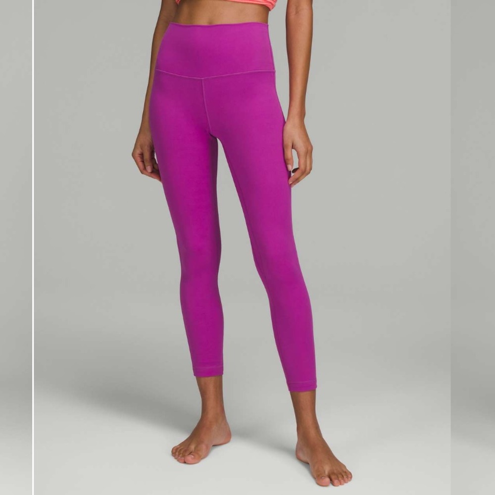 NWT 🍋 Lululemon Vivid Plum Align High Rise Pant 25” Size 4